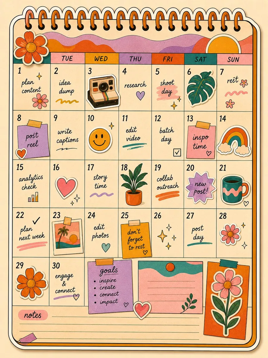 content calendar